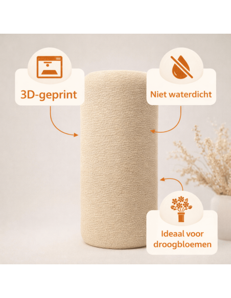 Minimalistische cilindervaas – voor droogbloemen