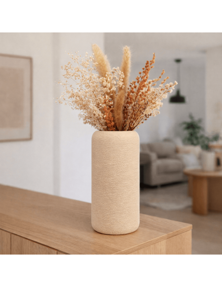 Minimalistische cilindervaas – voor droogbloemen