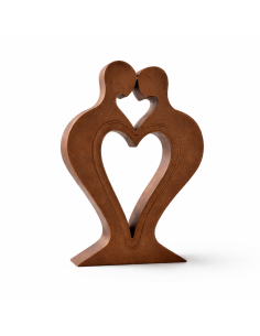 Decoratief hartbeeld – brons-look designobject