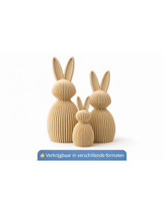 Decoratief konijn met ribbelstructuur – meerdere formaten 2