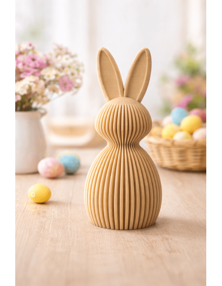 Decoratief konijn met ribbelstructuur – meerdere formaten