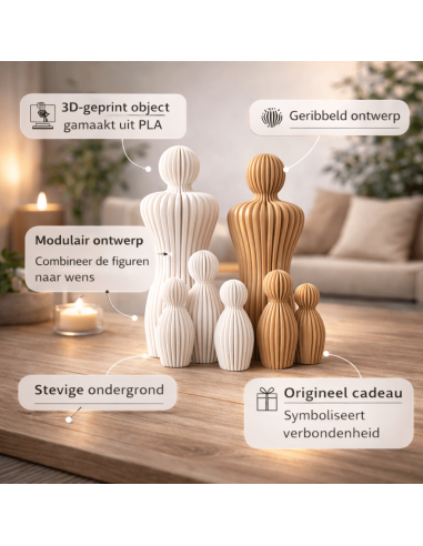 Modulair familiebeeld – stijlvol designobject