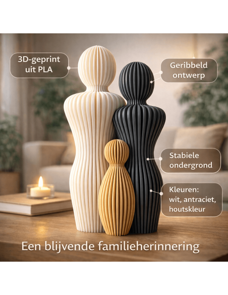 Modulair familiebeeld – stijlvol designobject