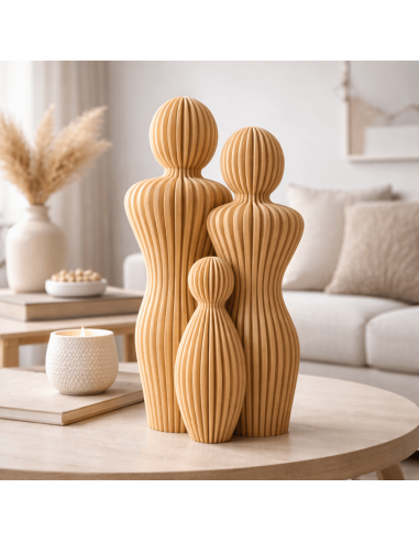 Modulair familiebeeld – stijlvol designobject