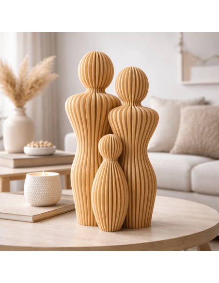 Modulair familiebeeld – stijlvol designobject