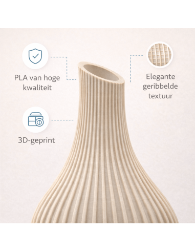 Organische vaas met schuine opening – modern design